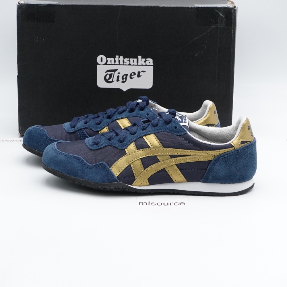 NEW Onitsuka Tiger Serrano Suede Sneakers D109L-5094 Navy